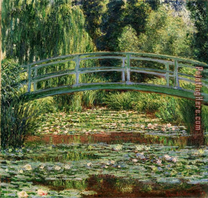 Claude Monet The Japanese Footbridge And The Water Lily Pool, Giverny